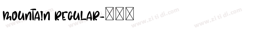 Mountain Regular字体转换